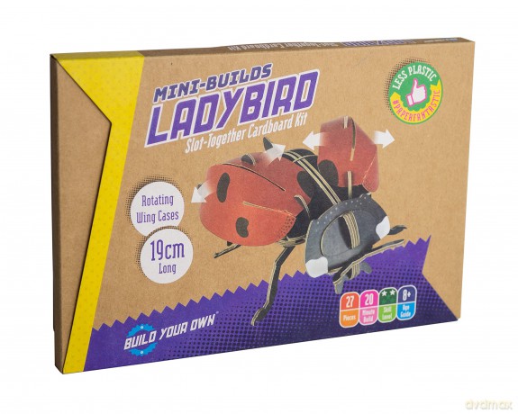 Build Your Own Beautiful Ladybird - Pull Tab Rotating Wing Action - Eco Friendly Cardboard Craft Kit - Ages 8+ [KSIĄŻKA]
