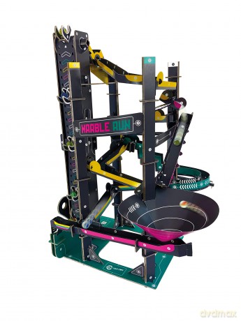 Build Your Own Cardboard Marble Run - Includes x10 Swirly Glass Marbles - Eco Friendly Cardboard Craft Kit - Ages 10+ [KSIĄŻKA]