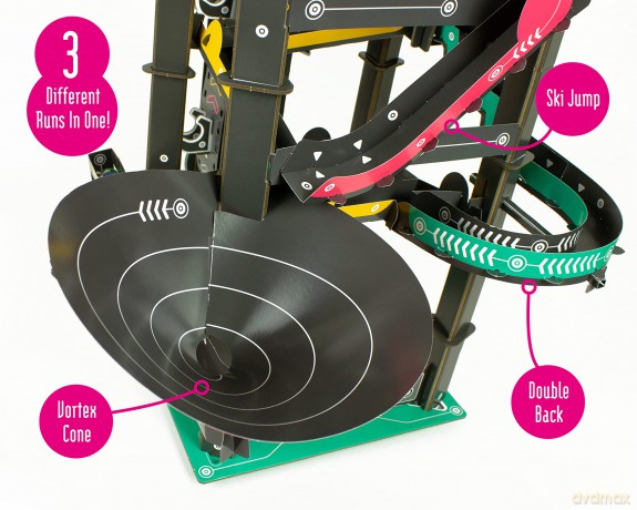 Build Your Own Cardboard Marble Run - Includes x10 Swirly Glass Marbles - Eco Friendly Cardboard Craft Kit - Ages 10+ [KSIĄŻKA]