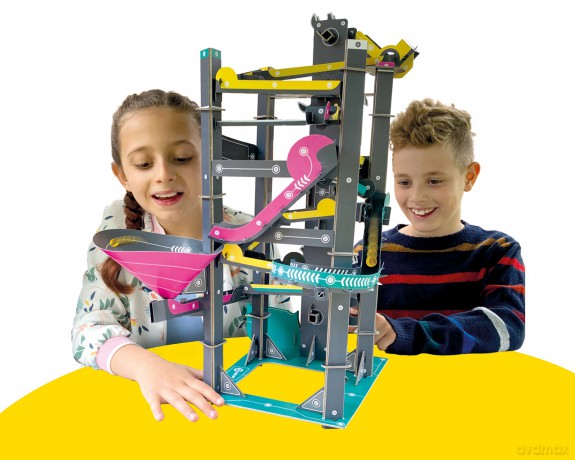 Build Your Own Cardboard Marble Run - Includes x10 Swirly Glass Marbles - Eco Friendly Cardboard Craft Kit - Ages 10+ [KSIĄŻKA]