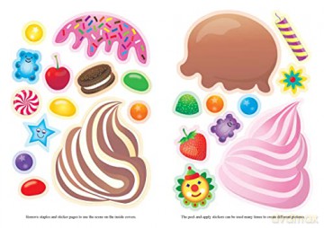 Build Your Own Ice Cream Cone Sticker Activity Book - Fran Newman-D'Amico [KSIĄŻKA]