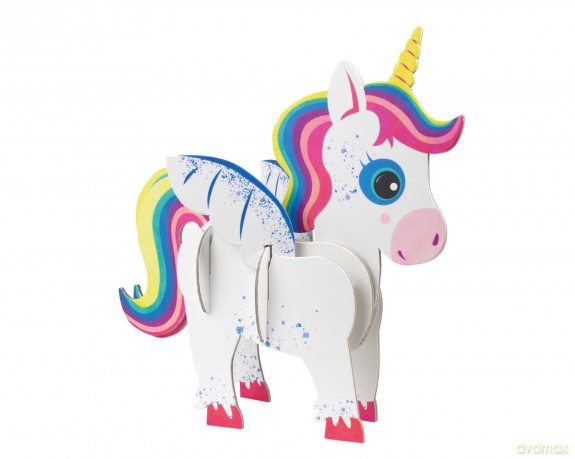 Build Your Own Magical Unicorn - Comes with Accessories and Trinket Chest! - Eco Friendly Cardboard Craft Kit - Ages 4+ [KSIĄŻKA]