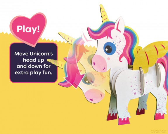 Build Your Own Magical Unicorn - Comes with Accessories and Trinket Chest! - Eco Friendly Cardboard Craft Kit - Ages 4+ [KSIĄŻKA]