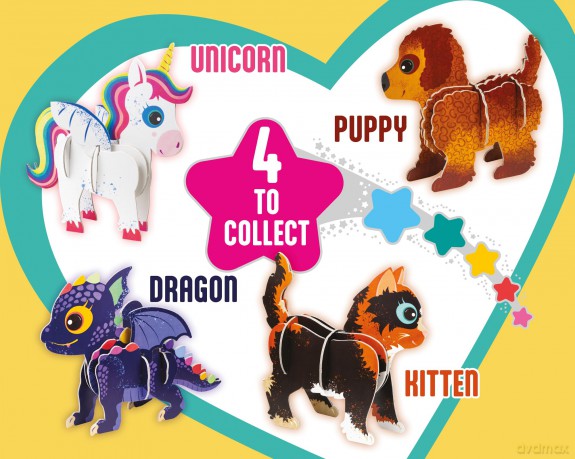 Build Your Own Magical Unicorn - Comes with Accessories and Trinket Chest! - Eco Friendly Cardboard Craft Kit - Ages 4+ [KSIĄŻKA]