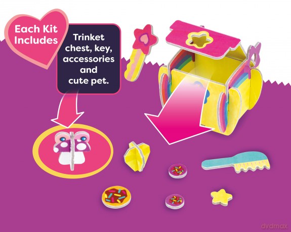Build Your Own Magical Unicorn - Comes with Accessories and Trinket Chest! - Eco Friendly Cardboard Craft Kit - Ages 4+ [KSIĄŻKA]