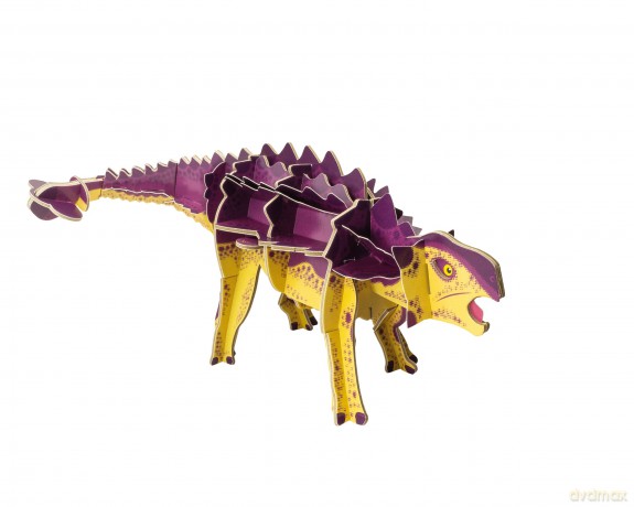 Build Your Own Moving Ankylosaurus - Pull Tab Swishing Tail Action - Eco Friendly Cardboard Craft Kit - Ages 8+ [KSIĄŻKA]