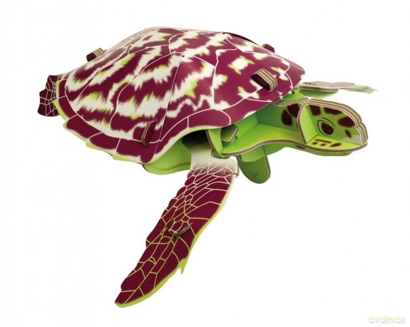 Build Your Own Moving Hawksbill Turtle - Pull Tab Moving Flipper Action - Eco Friendly Cardboard Craft Kit - Ages 8+ [KSIĄŻKA]