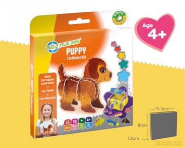 Build Your Own Puppy - Comes with Accessories and Trinket Chest! - Eco Friendly Cardboard Craft Kit - Ages 4+ [KSIĄŻKA]