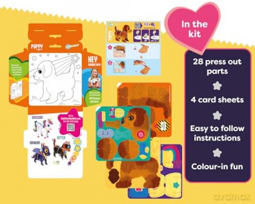 Build Your Own Puppy - Comes with Accessories and Trinket Chest! - Eco Friendly Cardboard Craft Kit - Ages 4+ [KSIĄŻKA]