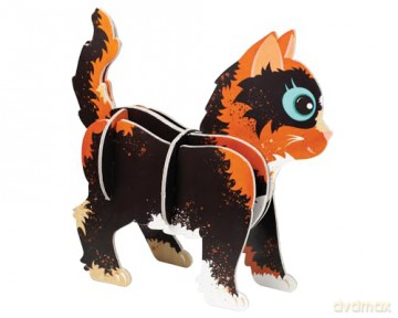 Build Your Own Puurrrrfect Kitten - Comes with Accessories and Trinket Chest! - Eco Friendly Cardboard Craft Kit - Ages 4+ [KSIĄŻKA]