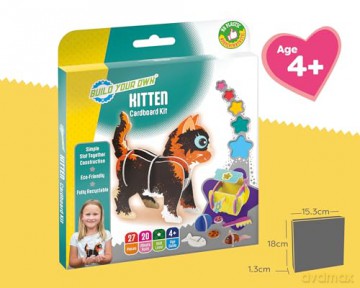 Build Your Own Puurrrrfect Kitten - Comes with Accessories and Trinket Chest! - Eco Friendly Cardboard Craft Kit - Ages 4+ [KSIĄŻKA]