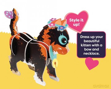 Build Your Own Puurrrrfect Kitten - Comes with Accessories and Trinket Chest! - Eco Friendly Cardboard Craft Kit - Ages 4+ [KSIĄŻKA]