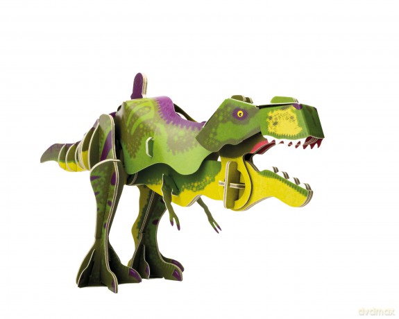 Build Your Own T-Rex Dinosaur - Moving Head and Jaw Closing Action - Eco Friendly Cardboard Craft Kit - Ages 8+ [KSIĄŻKA]