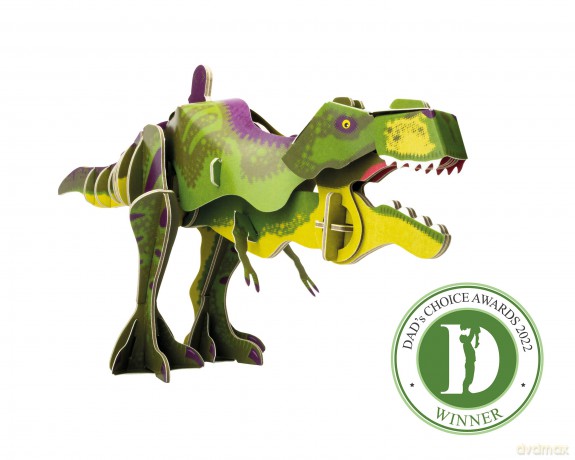 Build Your Own T-Rex Dinosaur - Moving Head and Jaw Closing Action - Eco Friendly Cardboard Craft Kit - Ages 8+ [KSIĄŻKA]