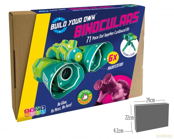 Build Your Own Working Binoculars - 16x Magnification - Eco Friendly Cardboard Craft Kit - Ages 8+ [KSIĄŻKA]