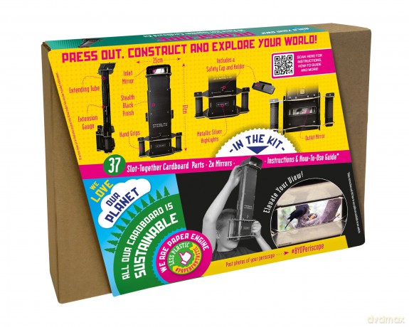 Build Your Own Working Periscope - Extendable Viewing Tube - Eco Friendly Cardboard Craft Kit - Ages 8+ [KSIĄŻKA]