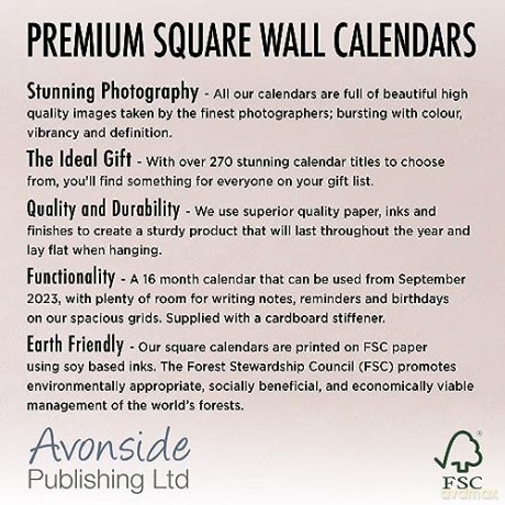 Bulldog Calendar 2024 | Square Dog Breed Wall Calendar - 16 Month [KALENDARZ]