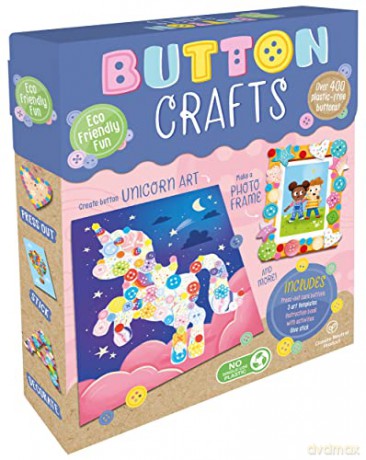 Button Crafts (Children's Arts and Crafts Activity Kit) - Igloo Books [KSIĄŻKA]