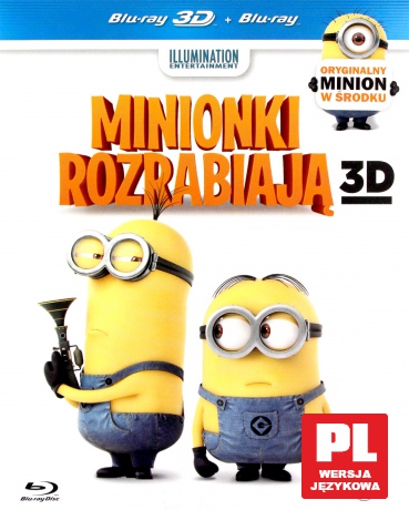 Minionki rozrabiają+Minionek Stress Ball [Blu-Ray 3D]+[Blu-Ray]