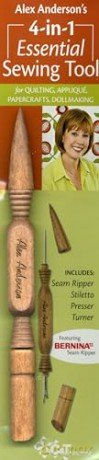 C&T PUBLISHING Alex Anderson's 4-In-1 Essential Sewing Tool: Includes: Seam Ripper, Stiletto, Presser, Turner - Alex Anderson [KSIĄŻKA]