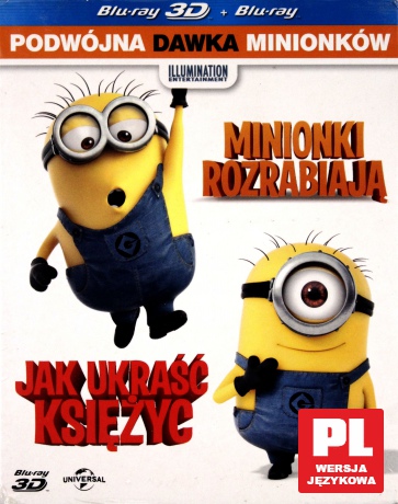 Jak ukraść księżyc / Minionki rozrabiają Pakiet [Blu-Ray 3D]+[Blu-Ray]