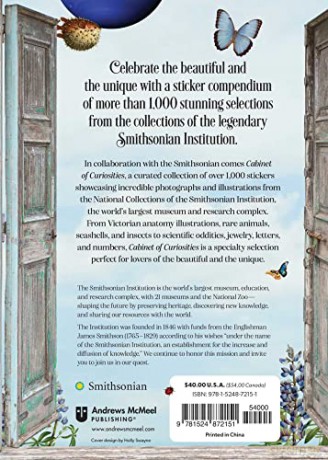 Cabinet of Curiosities: Over 1,000 Curated Stickers from the Fascinating Collections of the Smithsonian - Smithsonian Institution [KSIĄŻKA]