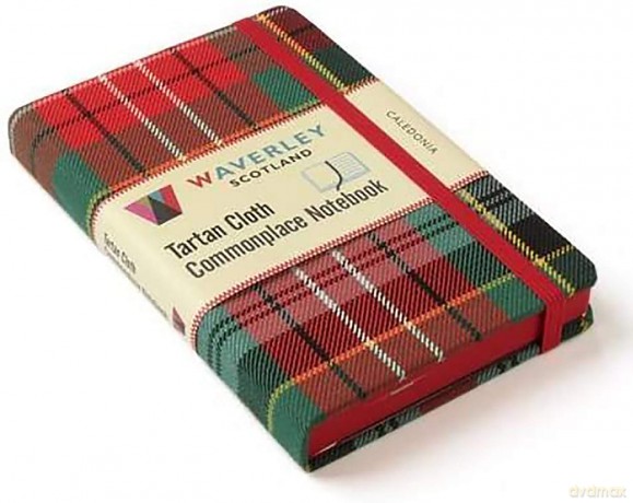 Caledonia: Waverley Genuine Tartan Cloth Commonplace Notebook (9cm x 14cm): 17 (Waverley Scotland Genuine Tartan Cloth Commonplace Notebooks/Stationery/Tartan/Plaid) - Waverley Scotland [KSIĄŻKA]
