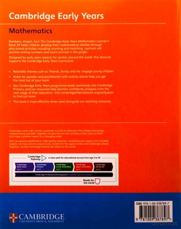 Cambridge Early Years Mathematics Learner's Book 2B: Early Years International - Alison Borthwick [KSIĄŻKA]