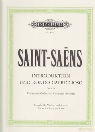 Camille Saint-Saëns: Introduction And Rondo Capriccioso Op.28: Violin: - Camille Saint-Saens [KSIĄŻKA]