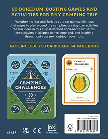 Camping Challenges: 50 Ideas for Outdoor Family Fun - Dk [KSIĄŻKA]
