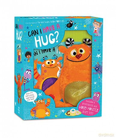 Can I Have a Hug Book and Plush Boxset (The Very Hungry Worry Monsters) Helps Children with anxiety - Rosie Greening [KSIĄŻKA]
