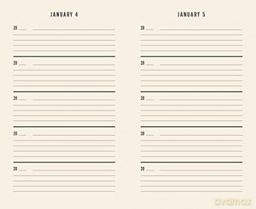 Canvas One Line a Day: A Five-Year Memory Journal - Chronicle Books [KALENDARZ]