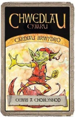 Cardiau Brwydro Chwedlau Cymru: Cewri a Choblynnod - Huw Aaron [KSIĄŻKA]