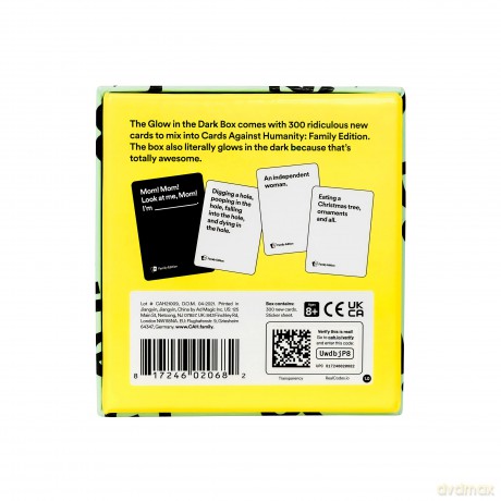 Cards Against Humanity Family Edition: Glow in The Dark Box - 300-Card Expansion [KSIĄŻKA]