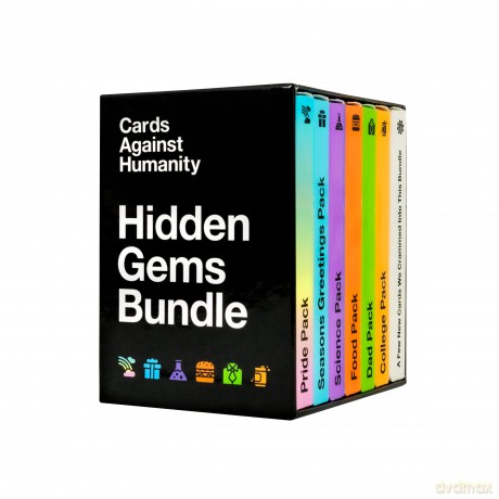 Cards Against Humanity: Hidden Gems Bundle - 6 themed packs + 10 new cards [KSIĄŻKA]