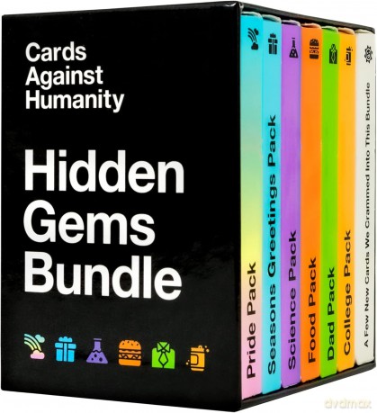 Cards Against Humanity: Hidden Gems Bundle - 6 themed packs + 10 new cards [KSIĄŻKA]