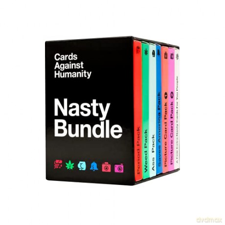 Cards Against Humanity: Nasty Bundle - 6 themed packs + 10 new cards [KSIĄŻKA]