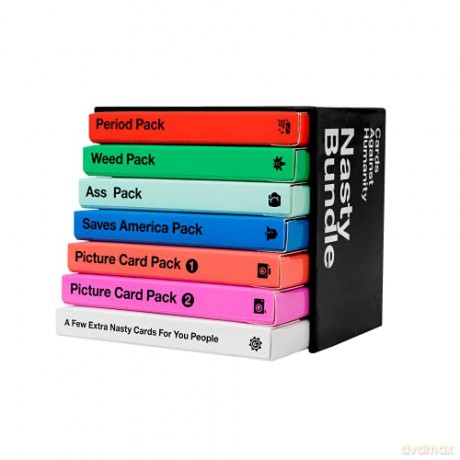 Cards Against Humanity: Nasty Bundle - 6 themed packs + 10 new cards [KSIĄŻKA]