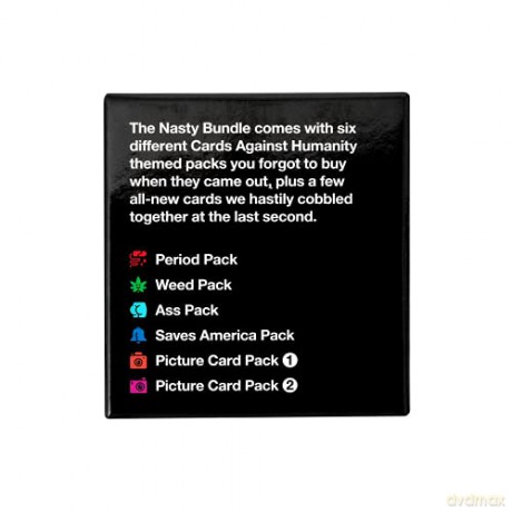 Cards Against Humanity: Nasty Bundle - 6 themed packs + 10 new cards [KSIĄŻKA]
