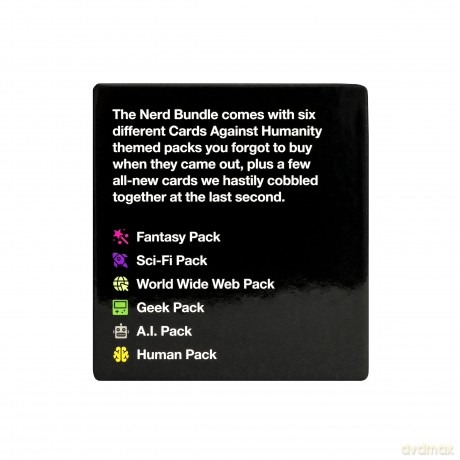 Cards Against Humanity: Nerd Bundle - 6 Themed Packs + 10 All-New Cards [KSIĄŻKA]