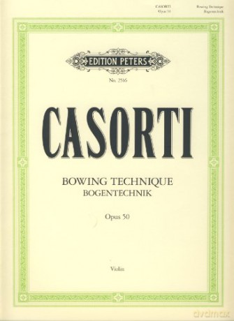 CASORTI - Tecnica del Arco Op.50 para Violin - Casorti [KSIĄŻKA]