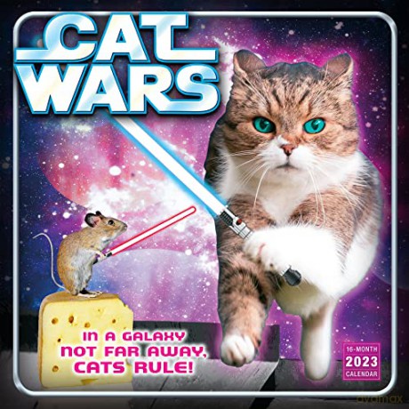 Cat Wars September 2022-December 2023 Calendar (WALL 16 MONTH) [KALENDARZ]