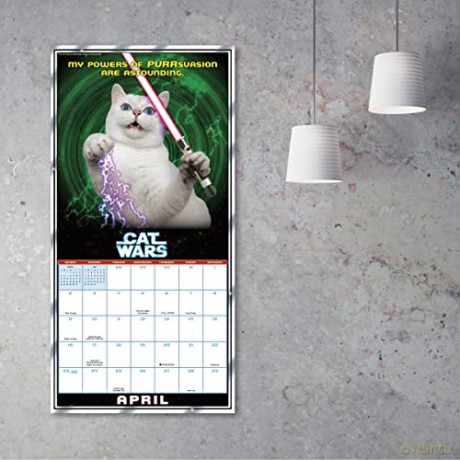 Cat Wars September 2022-December 2023 Calendar (WALL 16 MONTH) [KALENDARZ]