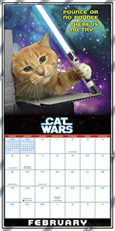 Cat Wars September 2022-December 2023 Calendar (WALL 16 MONTH) [KALENDARZ]