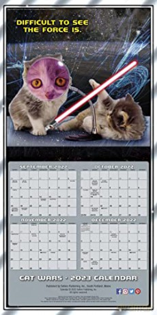 Cat Wars September 2022-December 2023 Calendar (WALL 16 MONTH) [KALENDARZ]