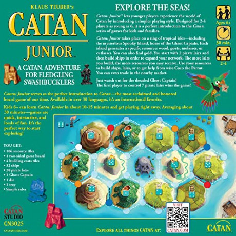 CATAN Junior | Board Game | Ages 6+ | 2-4 Players | 30 Minutes Minutes Playing Time [KSIĄŻKA]