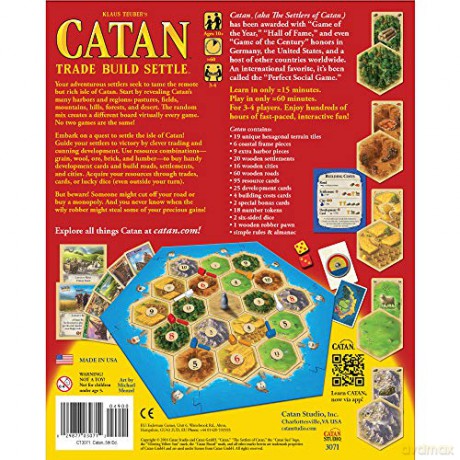 Catan Studios| Catan | Board Game | Ages 10+ | 3-4 Players | 60 Minutes Playing Time [GRA]