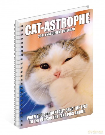 Cat-Astrophe 2024 6.5 X 8.5 Engagement Calendar - Willow Creek Press [KSIĄŻKA]