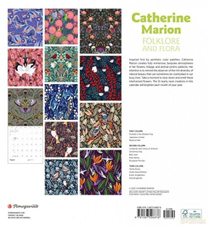 Catherine Marion: Folklore and Flora 2024 Wall Calendar - Catherine Marion [KALENDARZ]