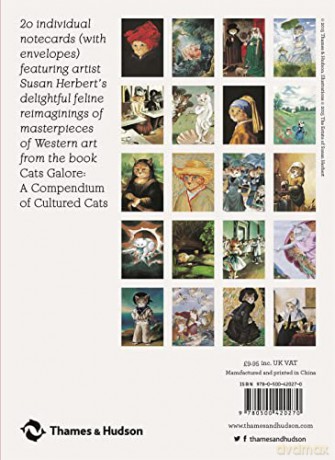 Cats in Art: Box of 20 Notecards - Susan Herbert [KSIĄŻKA]